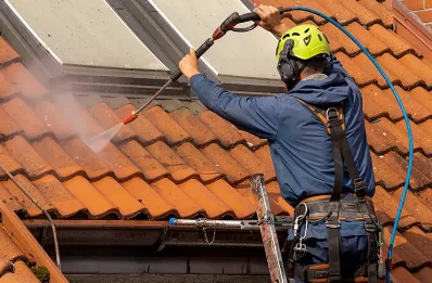 Démoussage et hydrofuge de toiture à Couzon
